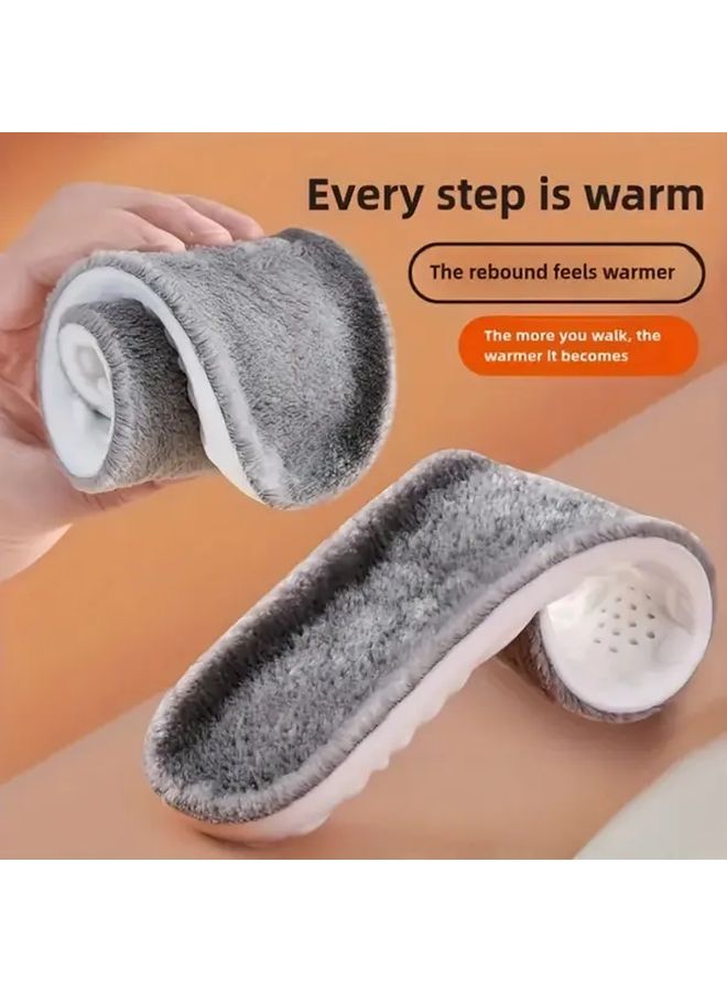 Thickened Warm Plush Shoe Insoles 6pcs For EU37 38 Snow Boots Hiking Running - Image 5